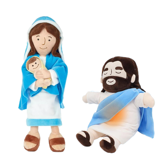 Jesus Breathing Plush + Mother Mary